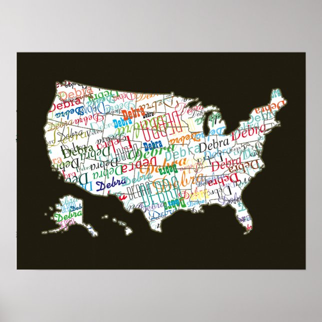 Poster seu nome por toda a América (Frente)