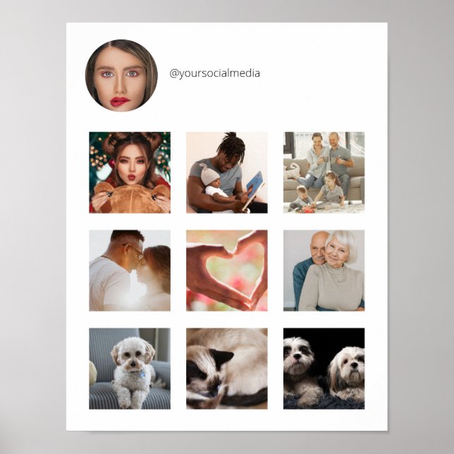 Poster Seu promocional de mídia social (Frente)