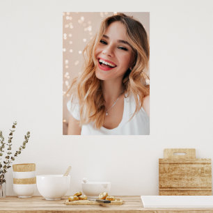 Poster Seu rosto em um personalizado de aniversário