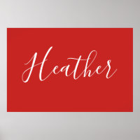 Seu Script Branco Personalizado em Vermelho