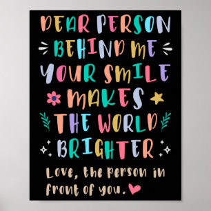 Poster Seu Sorriso Torna O Mundo Mais Brilhante