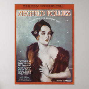 Poster Seu Sunny Southern Smile Ziegfeld Follies