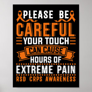 Poster Seu Toco Pode Causar Dor Extrema Suportando Crps A