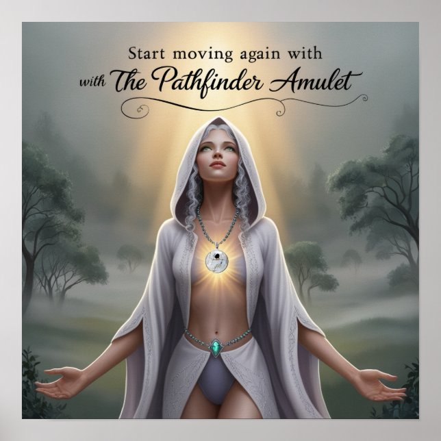 Poster Seu Trabalho Espiritual Precisa De Um Começo Salto (Frente)