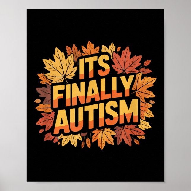 Poster Seu último autismo (Frente)