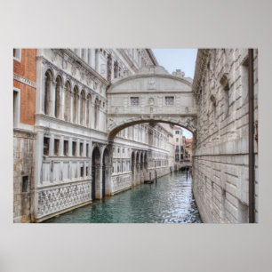 Pôster Seufzerbrücke Em Venedig Italien