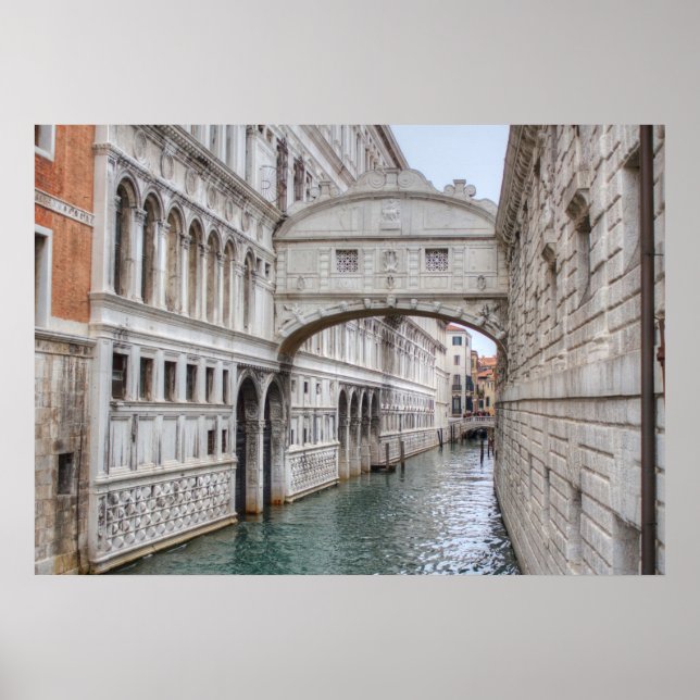 Pôster Seufzerbrücke Em Venedig Italien (Frente)