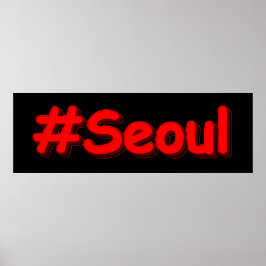 Poster "#Seul" Design. Comprar Agora