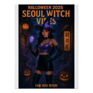 Pôster Seul Witch Vibes - Halloween 2025