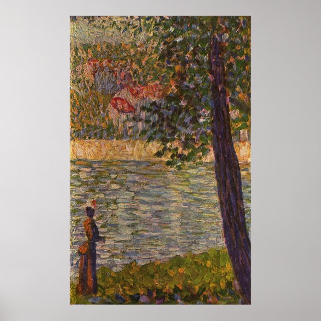 Pôster Seurat: A Marcha da Manhã (O Sena em Courbevoie) (Frente)