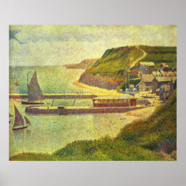 Poster Seurat Port-en-Bessin Harbour