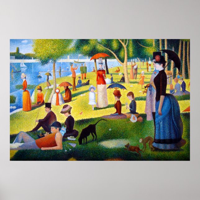 Pôster Seurat: Um domingo em La Grande Jatte (Frente)
