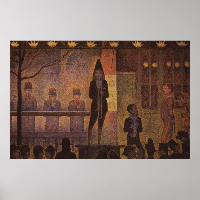 Poster Seurat's The Circus Sideshow (Parade de Cirque) (Frente)