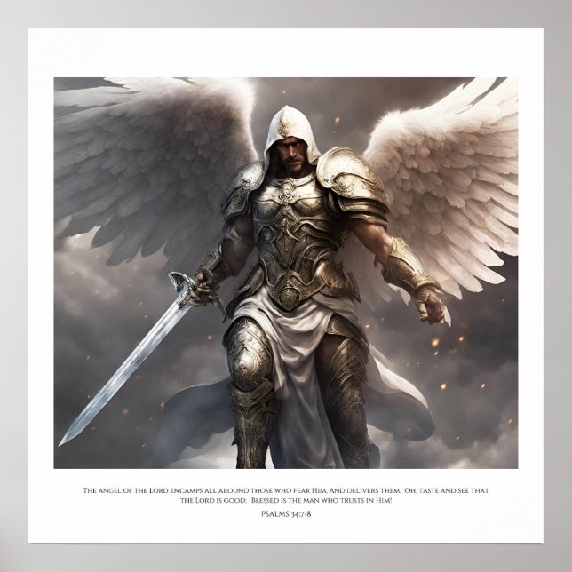 Poster Seus anjos nos protegem aonde quer que vamos! (Frente)