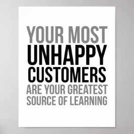 Poster Seus clientes mais infelizes