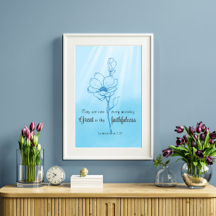 Poster Seus compaixões são novos todas as manhãs Bíblias 