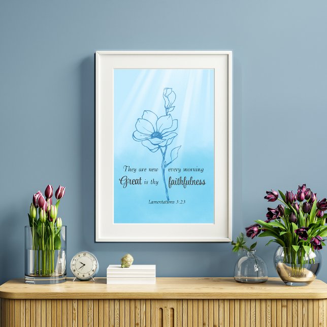 Poster Seus compaixões são novos todas as manhãs Bíblias  (Criador carregado)