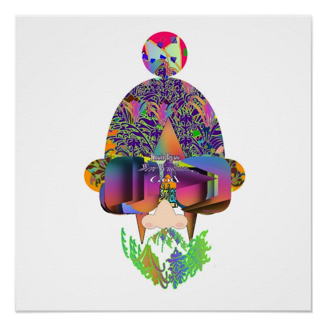 Pôster Seus Olhos Estavam Vendo DEUS (Frente)