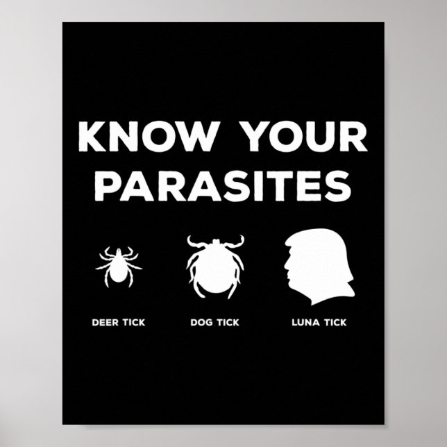Poster Seus Parasitas, Qualquer Um, Mas A Caricatura Do P (Frente)