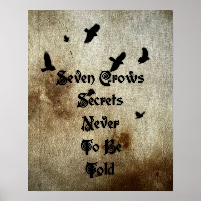 Poster Seven Crows (Frente)