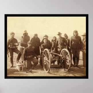 Poster Seven Native Americans & 1st Artillery SD 1891