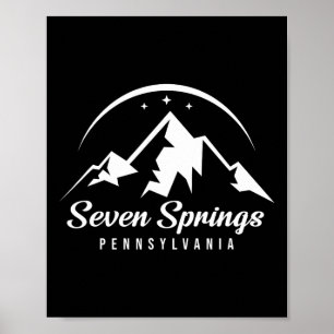 Poster Seven Primavera Pennsylvania Ski Resort Skib Snowb