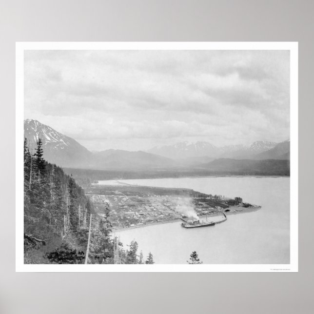 Poster Seward, Alaska Panorama 1918 (Frente)