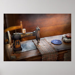 Pôster Sewing - é apenas preto e branco