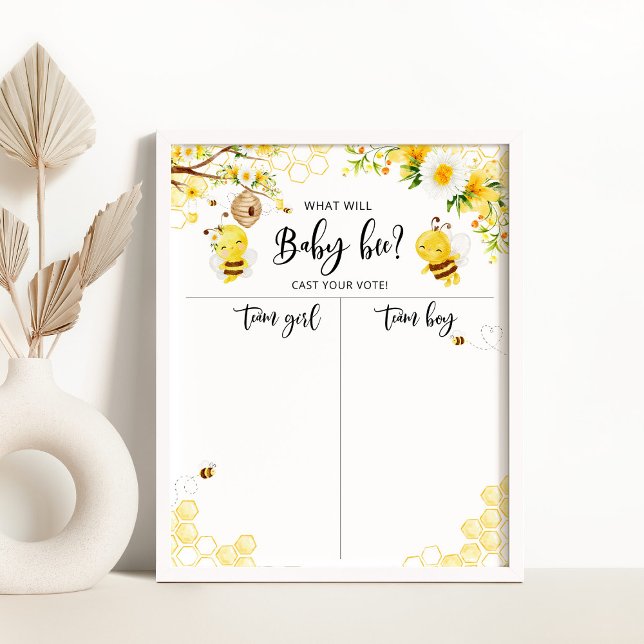 Poster Sexo de abelhas revela gráfico de Menino ou Rapari (Criador carregado)