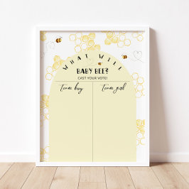 Poster Sexo de abelhas revela gráfico de Menino ou Rapari