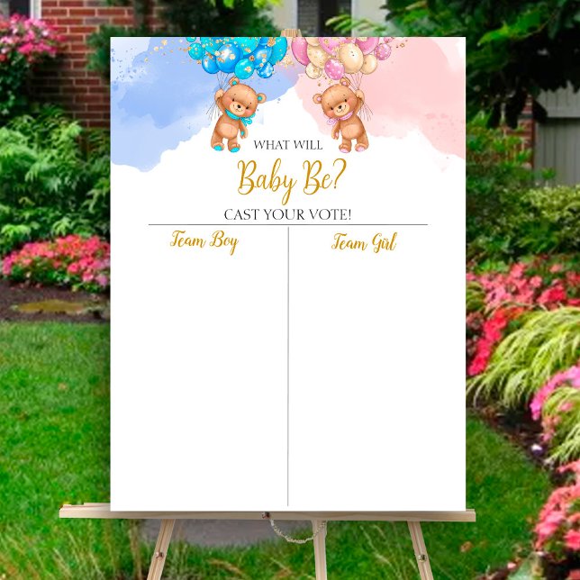 Poster Sexo de Bear revela gráfico de Menino ou Rapariga (Criador carregado)