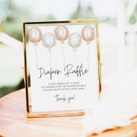 Sexo do Balão Rosa e Azul Revelar Fralda Raffle