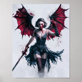 Poster Sexy Bloody Vampire Warrior