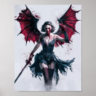 Poster Sexy Bloody Vampire Warrior