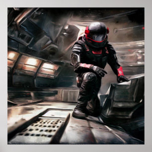 Poster SF Hero a bordo nave espacial 3