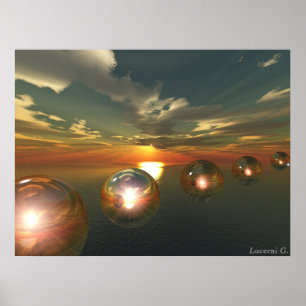 Poster sfere luce
