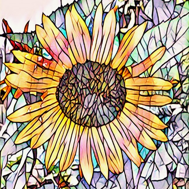 POSTER SFLOWER (An art design of a pretty sunflower.)