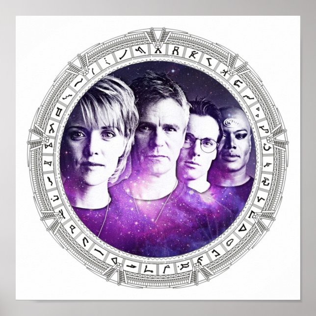 Poster SG1 em branco Stargate (Frente)