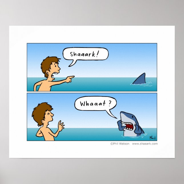 Poster Shaaark! O que é isso? poster? (Frente)