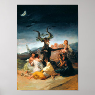 Poster Shabat de Bruxas (Goya, 1798)