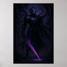 Poster Shadow Knight | Dark Fantasy Warrior Artwork