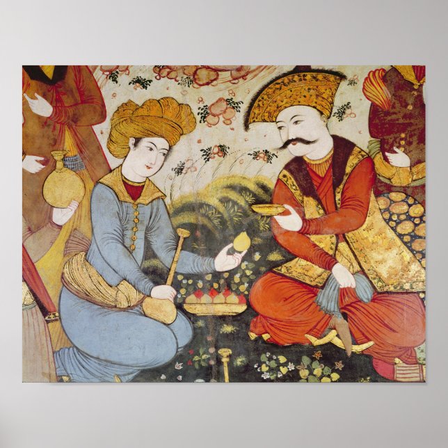 Pôster Shah Abbas I e um Courtier (Frente)