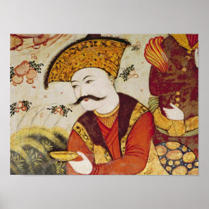 Poster Shah Abbas mim e um oferecimento do cortesão