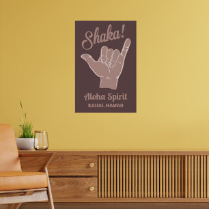 Poster Shaka de Localização Personalizada