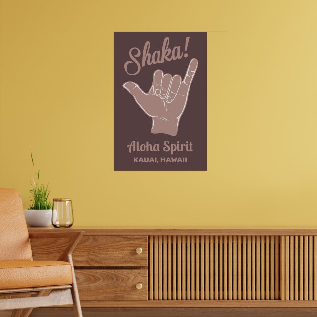Poster Shaka de Localização Personalizada (Sala de Estar 2)