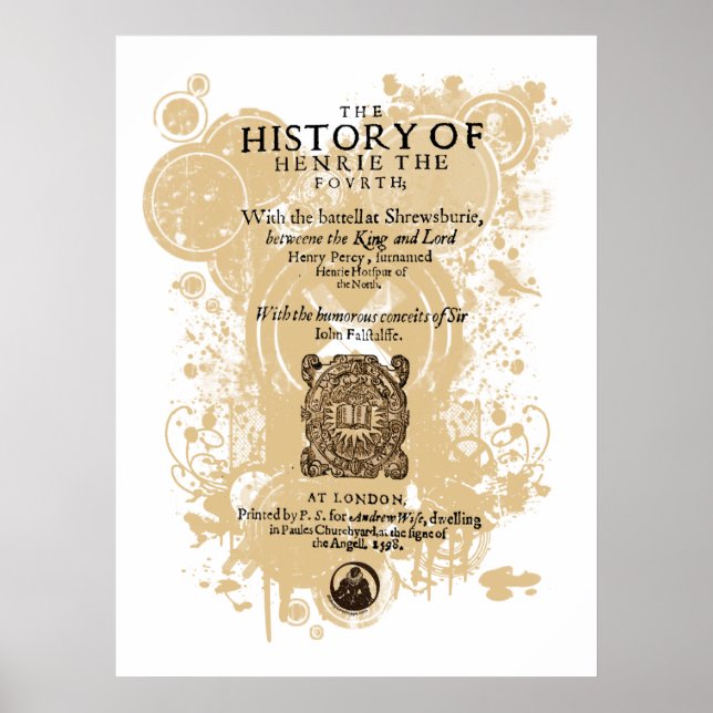 Pôster Shakespeare Henry IV Parte I Trito Frente (Frente)