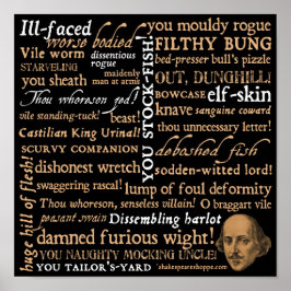 Pôster Shakespeare Insults Collection