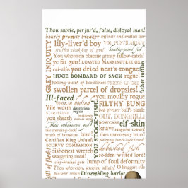 Poster Shakespeare Insults Collection