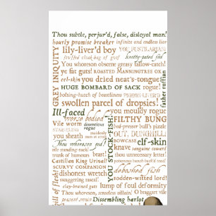 Poster Shakespeare Insults Collection