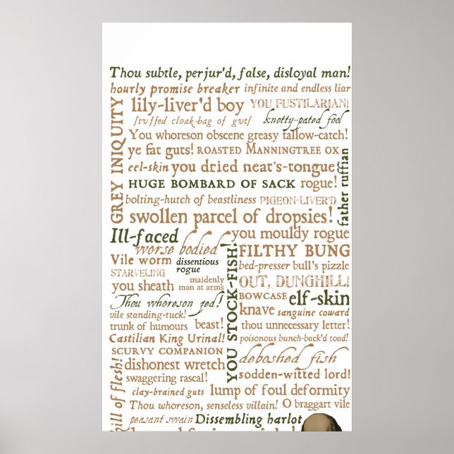 Poster Shakespeare Insults Collection (Frente)